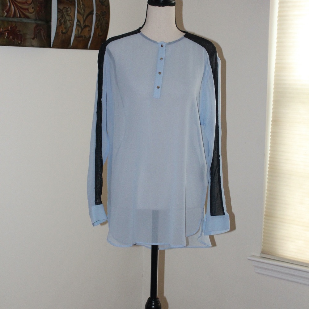 Cop.Copine, sheer long sleeve blouse ....